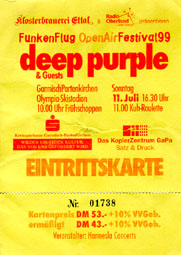 Deep Purple Ticket